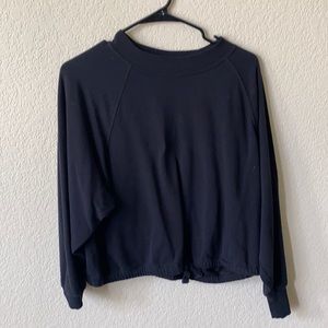 Workout cropped sweatshirt